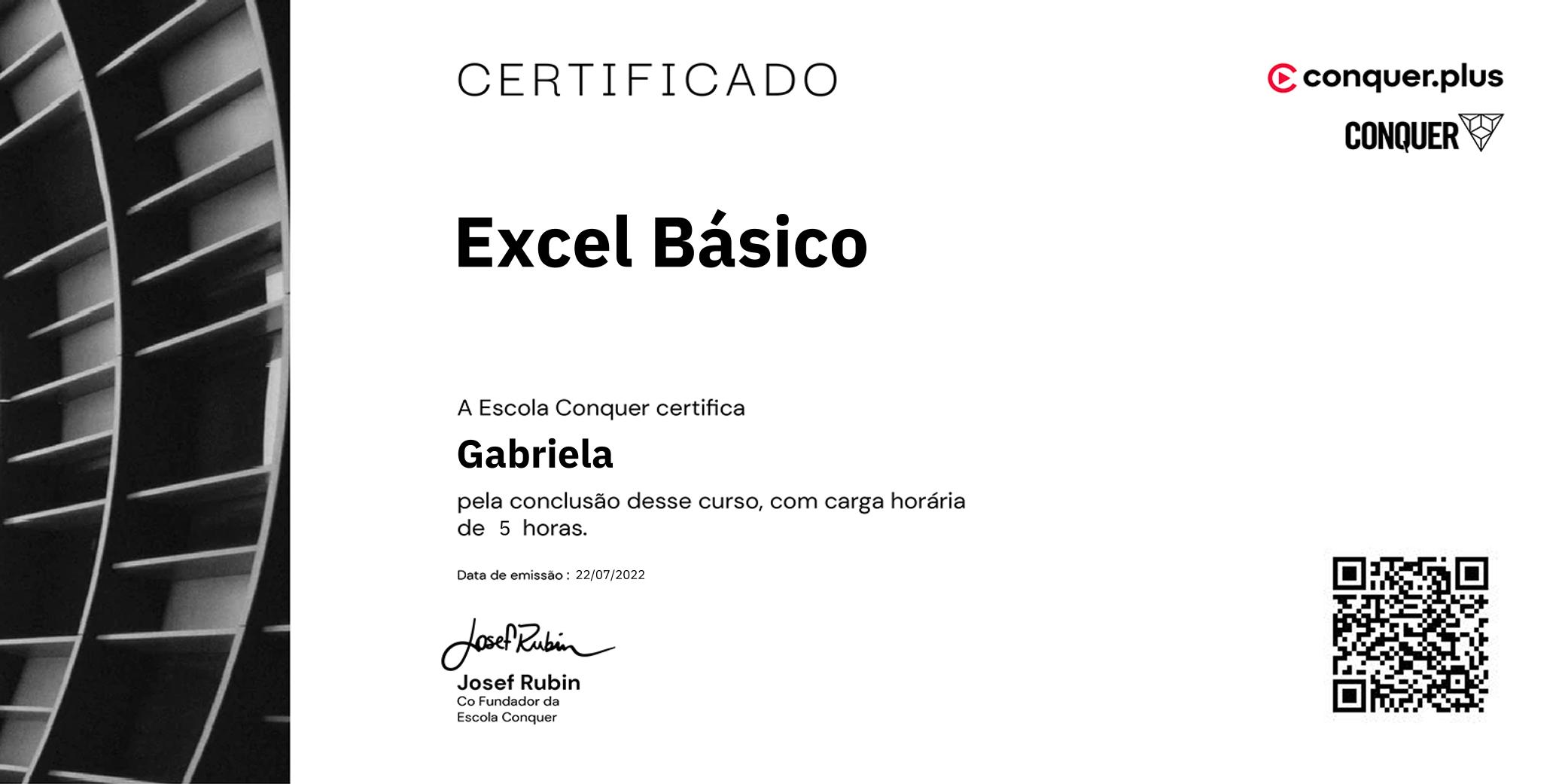 Certificado de Excel Básico